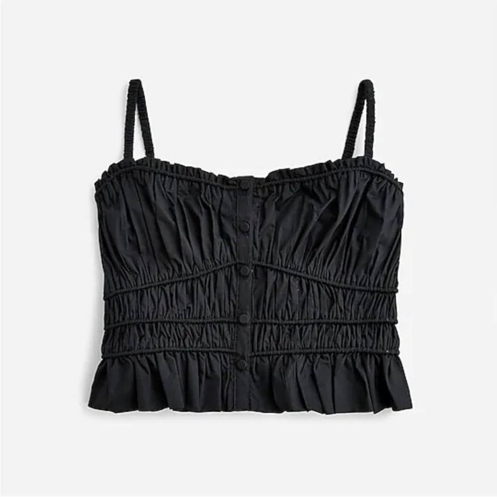 J Crew Cotton Poplin Cinched Tank - XXS